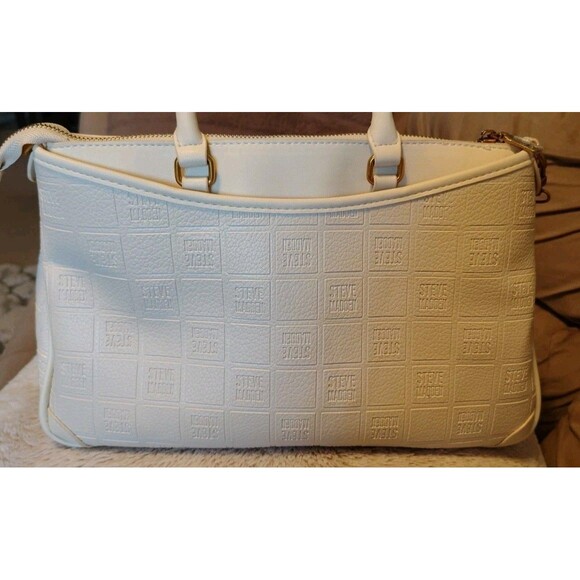 Steve Madden Satchel Handbag Excellent Condition Small Bag Lock Heart Star - Picture 4 of 10